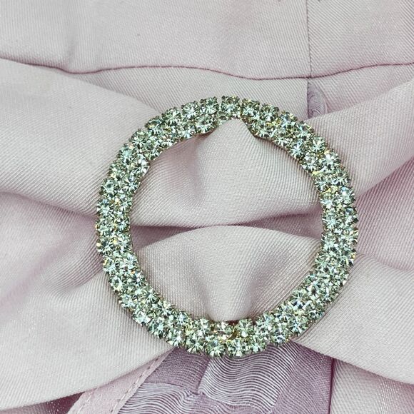 Atoir Fier on Fire Dress sz 10, Pink Ruffle Split, Linen Blend Coquette Designer - Picture 9 of 12